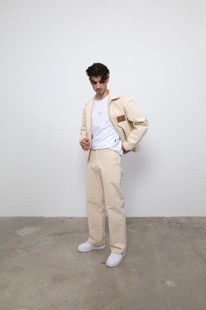 A L P Beige Trousers