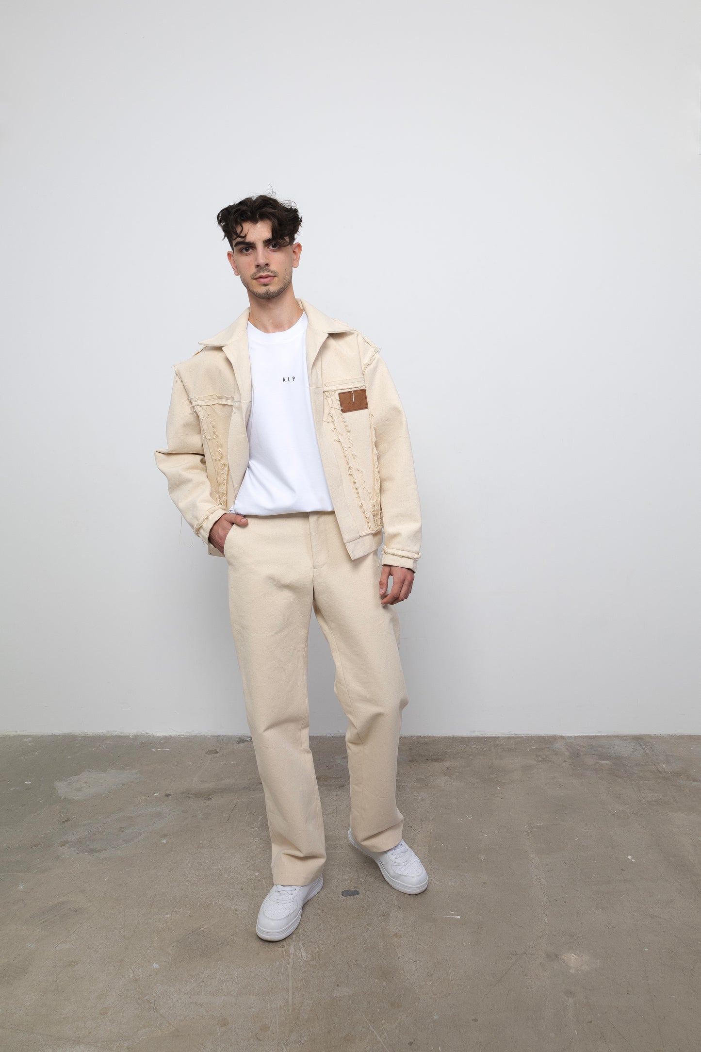 A L P Beige Trousers